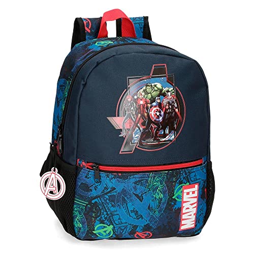 Marvel Avengers Los Avengers On The Warpath Schulrucksack, Blau, 25 x 32 x 12 cm, Polyester, 9,6 l von Marvel