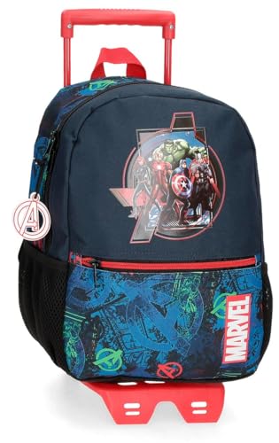 Marvel Avengers Los Avengers On The Warpath Schulrucksack mit Trolley, Blau, 25 x 32 x 12 cm, Polyester 9,6 l Marvel Avengers Los Avengers On The Warpath Schulrucksack mit Trolley, Blau, 25 x 32 x 12 cm, Polyester 9,6 l von Marvel