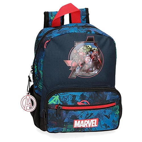 Marvel Avengers The Avengers On The Warpath Vorschulrucksack, Polyester, 6,44 l, Blau, 23 x 28 x 10 cm von Marvel