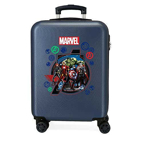 Marvel Die Avengers On The Warpath Kabinentrolley, blau, 38 x 55 x 20 cm, starrer ABS-Kombinationsverschluss, seitlich, 35 l, 2 kg, 4 Räder, Handgepäck Marvel Die Avengers On The Warpath Kabinentrolley, blau, 38 x 55 x 20 cm, starrer ABS-Kombinationsverschluss, seitlich, 35 l, 2 kg, 4 Räder, Handgepäck von Marvel