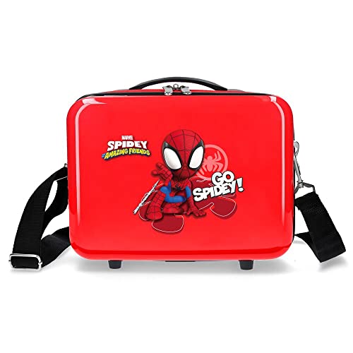 Marvel Go Spidey Kabinentrolley, Rot, 38 x 55 x 20 cm, starrer ABS-Kombinationsverschluss, 34 l, 2 kg, 4 Räder, Handgepäck, rot, Kabinenkoffer Marvel Go Spidey Kabinentrolley, Rot, 38 x 55 x 20 cm, starrer ABS-Kombinationsverschluss, 34 l, 2 kg, 4 Räder, Handgepäck, rot, Kabinenkoffer von Marvel