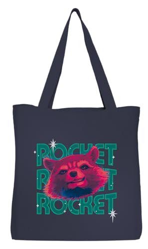 Marvel Guardians of the Galaxy - Rocket Fan BWGUGAMBB007 Tote Bag Unisex Navy, Größe TU, marineblau, 38 X 42 CM, Utility Marvel Guardians of the Galaxy - Rocket Fan BWGUGAMBB007 Tote Bag Unisex Navy, Größe TU, marineblau, 38 X 42 CM, Utility von Marvel