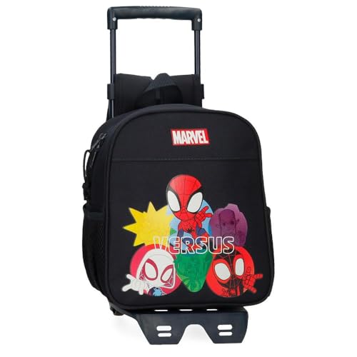Marvel Joumma Versus Spidey Vorschulrucksack mit Trolley, schwarz, 23 x 25 x 10 cm, Polyester, 5,25 l, Schwarz, Talla única, Vorschulrucksack mit Trolley Marvel Joumma Versus Spidey Vorschulrucksack mit Trolley, schwarz, 23 x 25 x 10 cm, Polyester, 5,25 l, Schwarz, Talla única, Vorschulrucksack mit Trolley von Marvel