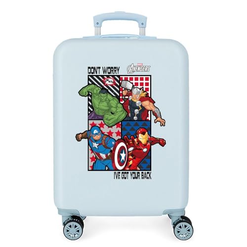 Marvel All Avengers Handgepäck für Kinder, Blau, 38 x 55 x 20 cm, blau, 38x55x20 cms, Kabinenkoffer Marvel All Avengers Handgepäck für Kinder, Blau, 38 x 55 x 20 cm, blau, 38x55x20 cms, Kabinenkoffer von Marvel