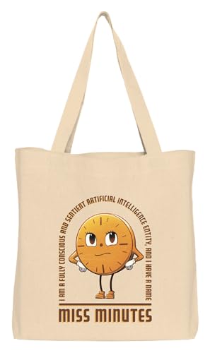 Marvel Miss Minute Artificial Intelligence Entity BWLOKIMBB002 Tote Bag Unisex, Natural, Größe TU, natur, 38 X 42 CM, Utility von Marvel