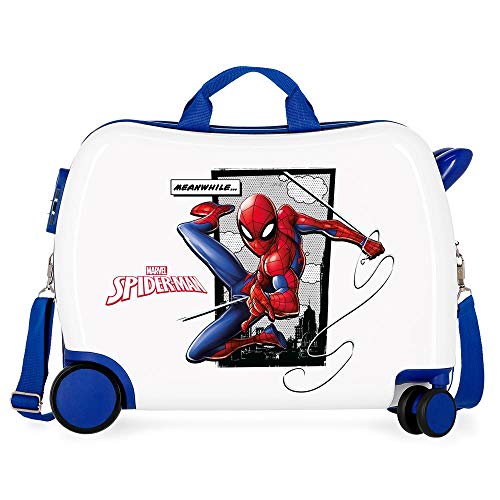 Marvel Spiderman Action Kinder-Koffer Blau 50x38x20 cms Hartschalen ABS Kombinationsschloss 34L 2,3Kgs 4 Räder Handgepäck Marvel Spiderman Action Kinder-Koffer Blau 50x38x20 cms Hartschalen ABS Kombinationsschloss 34L 2,3Kgs 4 Räder Handgepäck von Marvel