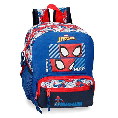 Marvel Spiderman Hero Vorschulrucksack, Blau, 23 x 28 x 10 cm, Polyester, 6,44 l von Marvel