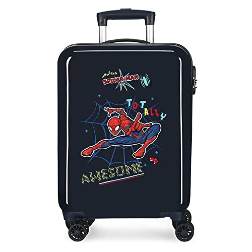 Marvel Spiderman Totally awesome Blauer Kabinenkoffer 38 x 55 x 20 cm Starres ABS Seitliches Zahlenschloss 34 l 2 kg 4 Doppelräder Handgepäck Marvel Spiderman Totally awesome Blauer Kabinenkoffer 38 x 55 x 20 cm Starres ABS Seitliches Zahlenschloss 34 l 2 kg 4 Doppelräder Handgepäck von Marvel