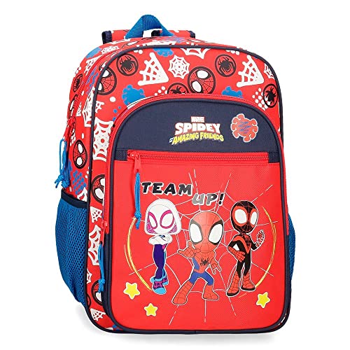 Marvel Spidey and Friends Roter Schulrucksack 30x40x13 cm Polyester 15,6L von Marvel