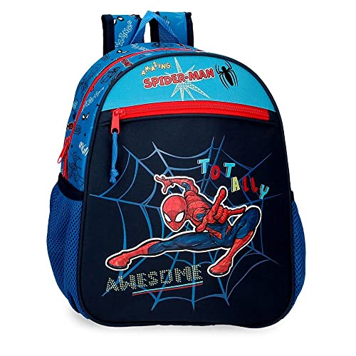 Marvel Spiderman Totally awesome Blauer Schulrucksack 27x33x11 cm Polyester 9,8L von Marvel