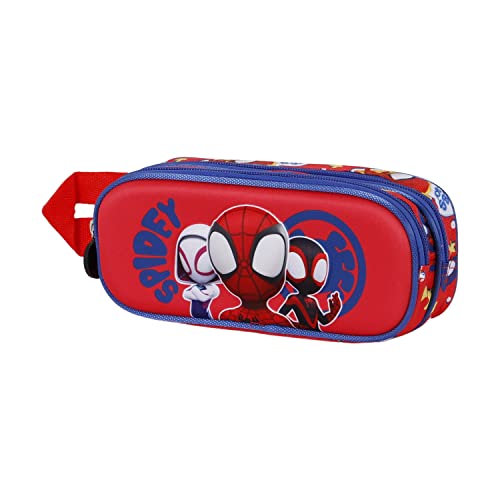 Spiderman Gang-3D Doppelfedermäppchen, Rot Spiderman Gang-3D Doppelfedermäppchen, Rot von Marvel