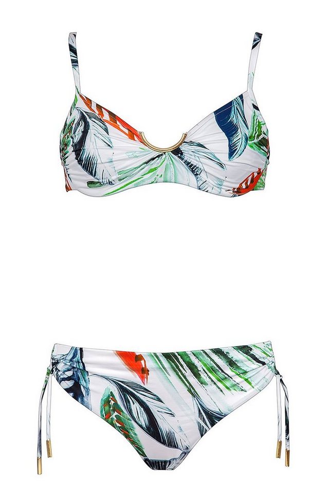 Maryan Mehlhorn Bügel-Bikini White Leaves mit verstecktem Bügel von Maryan Mehlhorn