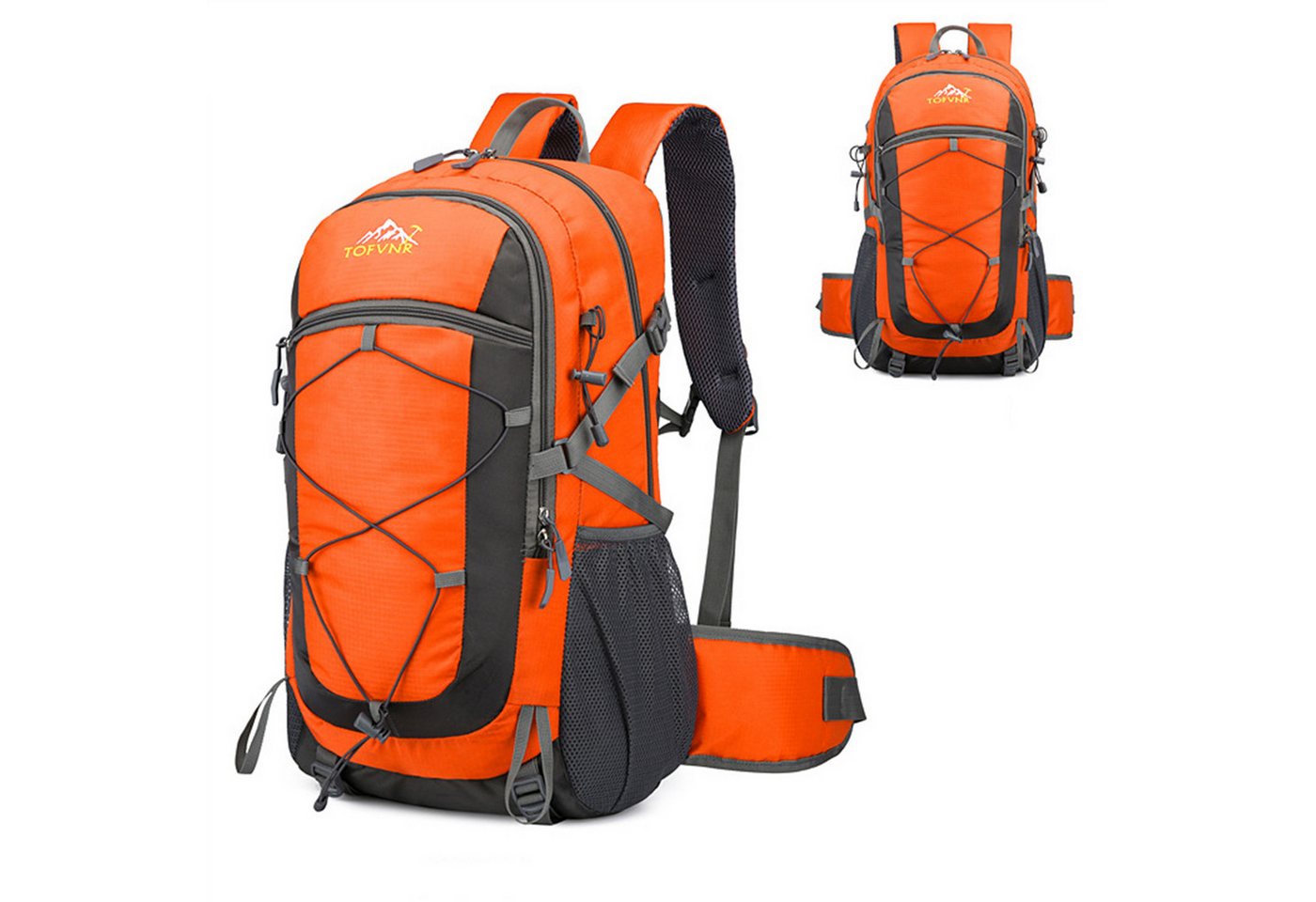 Masbekte Wanderrucksack 36-55L Trekkingrucksack, Herren/Damen Wasserdichter Rucksack (Reiserucksack, Schulrucksack, Outdoorrucksack mit Gummibänder), für Wandern, Trekkingstöcke, Klettern, Bergsteigen von Masbekte