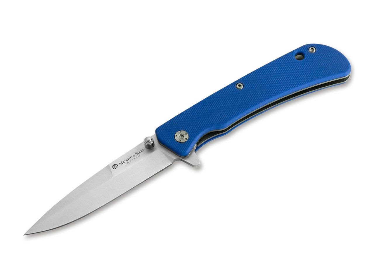 Maserin Taschenmesser Maserin Sport Knife Spearpoint Slim G10 Blue von Maserin