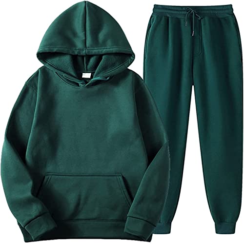 2PCS Trainingsanzüge Outfits Männer Frauen Lässige einfarbige Sportbekleidung Langarm Hoodie + Jogginghose mit elastischer Taille Herbst Winter Sweatshirt Set Loungewear Outfit Freizeitkleidung 2PCS Trainingsanzüge Outfits Männer Frauen Lässige einfarbige Sportbekleidung Langarm Hoodie + Jogginghose mit elastischer Taille Herbst Winter Sweatshirt Set Loungewear Outfit Freizeitkleidung von Masrin