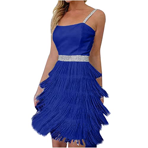 Ballkleid Damen Sexy einfarbiges Fransenkleid Ärmelloses Trägerkleid Wickelkleid mit Cascade Quastensaum Kuchenkleid Schlankes Tunikakleid Festkleid Tanzkleid Partykleid Clubkleid Ballkleid Damen Sexy einfarbiges Fransenkleid Ärmelloses Trägerkleid Wickelkleid mit Cascade Quastensaum Kuchenkleid Schlankes Tunikakleid Festkleid Tanzkleid Partykleid Clubkleid von Masrin