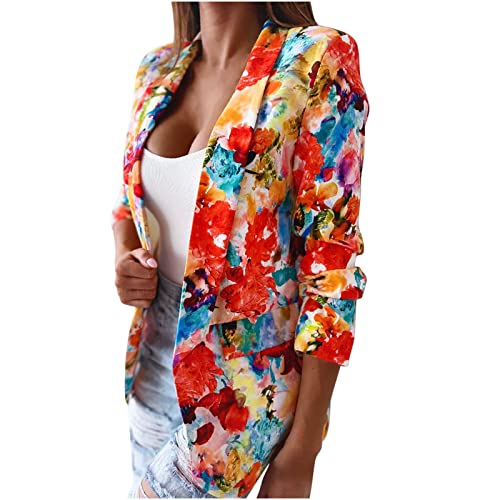Blazer Für Damen Anzugjacke Fashion Batik Druck Anzug Mantel Business Bürojacke Knöpfen Vorne Offener Geschäft Büro Jacke Schlanke Passform Bürodame Sakko Damenjacke für Arbeit Büro Blazer Für Damen Anzugjacke Fashion Batik Druck Anzug Mantel Business Bürojacke Knöpfen Vorne Offener Geschäft Büro Jacke Schlanke Passform Bürodame Sakko Damenjacke für Arbeit Büro von Masrin