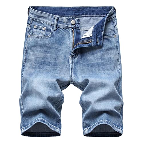 Herren Jeans Shorts Sommer Lässige Jeanshose mit elastischer Taille, Kordelzug und Taschen Plus Size Cargohose Herren Jeans Shorts Sommer Lässige Jeanshose mit elastischer Taille, Kordelzug und Taschen Plus Size Cargohose von Masrin