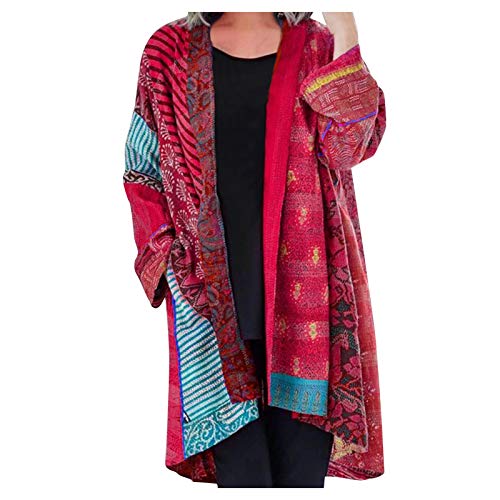 Mantel Damen Lang Leichter Strickjacke Boho 3D Motiv Mittellang Trenchcoat Übergangsmantel für den Sommer und Herbst Long Windjacke Langarmshirt Sweatjacke Langarm Herbstmantel Outer Bluseshirt Mantel Damen Lang Leichter Strickjacke Boho 3D Motiv Mittellang Trenchcoat Übergangsmantel für den Sommer und Herbst Long Windjacke Langarmshirt Sweatjacke Langarm Herbstmantel Outer Bluseshirt von Masrin