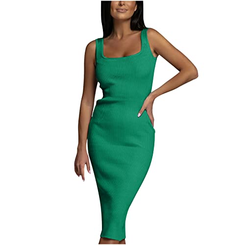 Masrin Etuikleid Damen Sexy Einfarbiges Figurbetontes Geripptes Kleid Ärmelloses Wickelkleid mit U-Ausschnitt Wrap Gesäß Abnehmen Kleider Partykleid Geschäftskleid Arbeitskleid Für Frauen Masrin Etuikleid Damen Sexy Einfarbiges Figurbetontes Geripptes Kleid Ärmelloses Wickelkleid mit U-Ausschnitt Wrap Gesäß Abnehmen Kleider Partykleid Geschäftskleid Arbeitskleid Für Frauen von Masrin