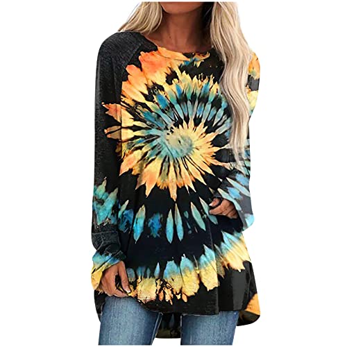 Masrin Lockerer Langer Pullover Damen Trendige Oberteile Buntes Schmetterling Druck Longshirt Große Größen Lose Longbluse Rundhals Langarmshirt Frühling Herbst Longtops Lässige Pulli Tops Streetwear Masrin Lockerer Langer Pullover Damen Trendige Oberteile Buntes Schmetterling Druck Longshirt Große Größen Lose Longbluse Rundhals Langarmshirt Frühling Herbst Longtops Lässige Pulli Tops Streetwear von Masrin