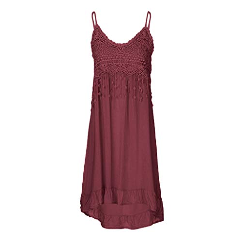 Masrin Sommerkleid Damen Sexy einfarbiges Trägerkleid Spitzennähten Midikleid Ärmelloses Spaghettiträger Sonnenkleid Plus Size Faltenkleid Trompetenkleid Freizeitkleid Urlaub Strandkleid S-5XL Masrin Sommerkleid Damen Sexy einfarbiges Trägerkleid Spitzennähten Midikleid Ärmelloses Spaghettiträger Sonnenkleid Plus Size Faltenkleid Trompetenkleid Freizeitkleid Urlaub Strandkleid S-5XL von Masrin