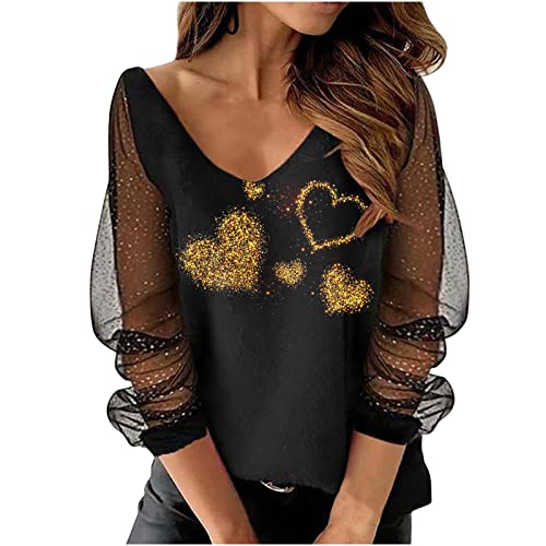 Masrin Trendige Oberteile Damen Lässiger Pullover mit Federdruck Tunika Tops mit V Ausschnitt und Langen Ärmeln Frühlings Fall Leicht Langarmshirts Lockere Bequeme Bluse Masrin Trendige Oberteile Damen Lässiger Pullover mit Federdruck Tunika Tops mit V Ausschnitt und Langen Ärmeln Frühlings Fall Leicht Langarmshirts Lockere Bequeme Bluse von Masrin