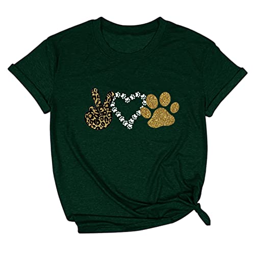 Masrin Tshirt Damen Sommer Trendige Oberteile Mode Liebe Herz Motiv T-Shirt Rundhals Kurzärmlige Basic Tops All-Match Tunika Bluse Lose All-Match Tunika Bluse Laufshirt T Shirt Für Frauen Streetwear Masrin Tshirt Damen Sommer Trendige Oberteile Mode Liebe Herz Motiv T-Shirt Rundhals Kurzärmlige Basic Tops All-Match Tunika Bluse Lose All-Match Tunika Bluse Laufshirt T Shirt Für Frauen Streetwear von Masrin