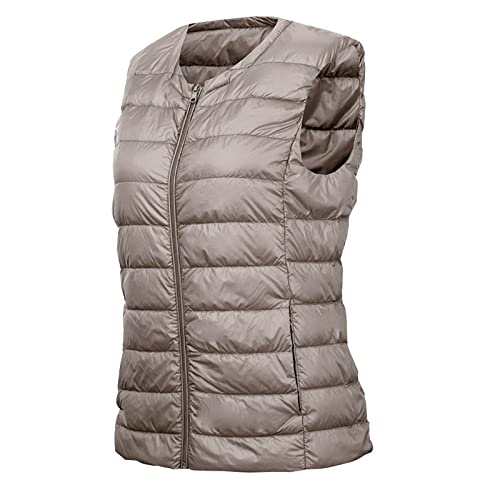 Masrin Weste Damen Daunenweste Winterweste Warm Winterjacke Ärmelloser V-Ausschnitt Mantel Einfarbige Steppweste Reißverschluss Übergangsjacke Sweatjacke Daunenjacke Täglich Wintermantel Pufferjacke Masrin Weste Damen Daunenweste Winterweste Warm Winterjacke Ärmelloser V-Ausschnitt Mantel Einfarbige Steppweste Reißverschluss Übergangsjacke Sweatjacke Daunenjacke Täglich Wintermantel Pufferjacke von Masrin