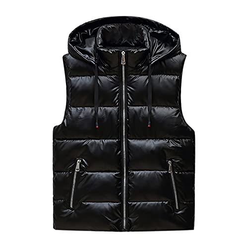 Masrin Weste Damen Kurz Baumwolle Daunenjacke Mit Kapuze Ärmellose Stehkragen Daunenweste Reißverschluss Steppweste Einfarbige Übergangsjacke Wintermantel Pufferjacke Winterjacke Softshelljacke Masrin Weste Damen Kurz Baumwolle Daunenjacke Mit Kapuze Ärmellose Stehkragen Daunenweste Reißverschluss Steppweste Einfarbige Übergangsjacke Wintermantel Pufferjacke Winterjacke Softshelljacke von Masrin