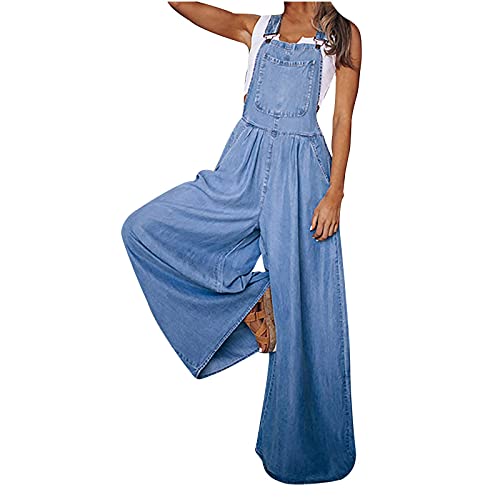 Masrin Zerrissene Jeans Jumpsuits Damen Denim Latzhose Lang Oversize Cargohose Arbeitshose Einfarbig Einteiler Overall Breite Bein Bib Pants Ärmellos Spielanzug Jumper Locker Cargo Hose Streetwear Masrin Zerrissene Jeans Jumpsuits Damen Denim Latzhose Lang Oversize Cargohose Arbeitshose Einfarbig Einteiler Overall Breite Bein Bib Pants Ärmellos Spielanzug Jumper Locker Cargo Hose Streetwear von Masrin