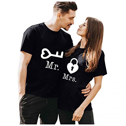Mr und Mrs - Partner T-Shirt Damen und Herren Paar Shirt für Verliebte Paar T-Shirt Partnergeschenke bestes Geburtstagsgeschenk Partner Look Paar Geschenke Valentinstagsgeschenk Geschenke für Frauen Mr und Mrs - Partner T-Shirt Damen und Herren Paar Shirt für Verliebte Paar T-Shirt Partnergeschenke bestes Geburtstagsgeschenk Partner Look Paar Geschenke Valentinstagsgeschenk Geschenke für Frauen von Masrin