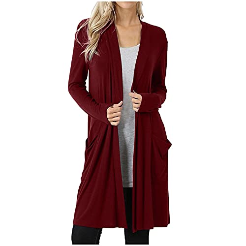 Strickjacke Damen Lang Leichter Mantel Einfarbig Mittellang Trenchcoat Sommer Herbst Übergangsjacke Langarmshirt Long Windjacke Damenmantel Langarm Sommermantel Rashguard Mantel für Urlaub Strickjacke Damen Lang Leichter Mantel Einfarbig Mittellang Trenchcoat Sommer Herbst Übergangsjacke Langarmshirt Long Windjacke Damenmantel Langarm Sommermantel Rashguard Mantel für Urlaub von Masrin