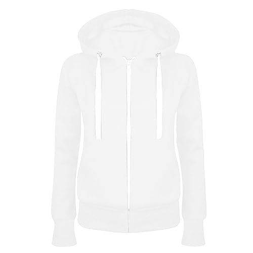 Sweatjacke Damen Full Zip Übergangsjacke Einfarbig Hoodie Sweatshirt Mantel Leicht taillierte College Jacke mit Kapuze Baumwolle Sportjacke Trainingsjacke Sweatshirtjacke Kapuzenjacke Sweatjacke Damen Full Zip Übergangsjacke Einfarbig Hoodie Sweatshirt Mantel Leicht taillierte College Jacke mit Kapuze Baumwolle Sportjacke Trainingsjacke Sweatshirtjacke Kapuzenjacke von Masrin