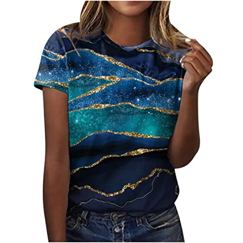 Tshirt Damen Lässige Oberteile mit 3D Rosen Schmetterlings Druck Sommer Tops Kurzärmliges T Shirt mit O Ausschnitt floralen Motiven Hemden Basic Shirt Lockere All Match Bluse Geschenk für Frauen Tshirt Damen Lässige Oberteile mit 3D Rosen Schmetterlings Druck Sommer Tops Kurzärmliges T Shirt mit O Ausschnitt floralen Motiven Hemden Basic Shirt Lockere All Match Bluse Geschenk für Frauen von Masrin