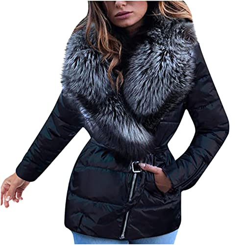 Winterjacke Damen Glänzende Daunenjacke Pelzkragen Langarm Baumwolle Mantel Wattierte Baumwolljacke Übergangsmantel Übergangsjacke Soft Shell Jacke Bomberjacken Warm gefüttert Wintermantel Steppjacke Winterjacke Damen Glänzende Daunenjacke Pelzkragen Langarm Baumwolle Mantel Wattierte Baumwolljacke Übergangsmantel Übergangsjacke Soft Shell Jacke Bomberjacken Warm gefüttert Wintermantel Steppjacke von Masrin