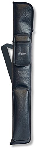 Master Queue-Tasche, Pool und Snooker geeignet. Farbe SCHWARZ, genarbtes Kunstleder, innen mit weichem Kunstleder gefüttert, Länge ca. 80 cm von Master