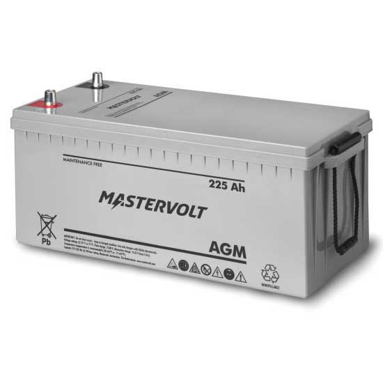 Mastervolt Agm 12v 225ah Battery Durchsichtig 22.4 x 24 x 52.2 cm von Mastervolt