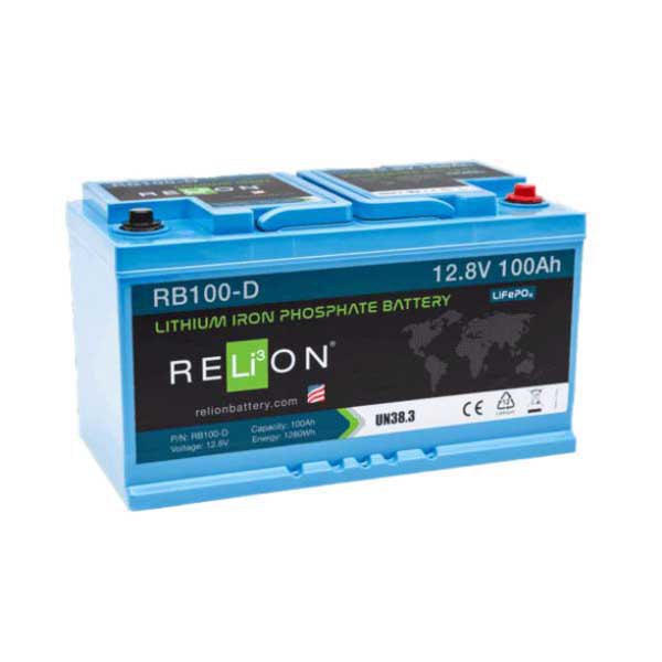 Relion 1280wh Din 4sc Lifepo4 Batterie 100ah 12v Durchsichtig 335x174x191 mm Relion 1280wh Din 4sc Lifepo4 Batterie 100ah 12v Durchsichtig 335x174x191 mm von Relion