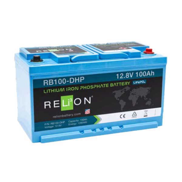 Relion 1280wh Din-hp 4sc Lifepo4 Batterie 100ah 12v Durchsichtig 335x174x191 mm Relion 1280wh Din-hp 4sc Lifepo4 Batterie 100ah 12v Durchsichtig 335x174x191 mm von Relion
