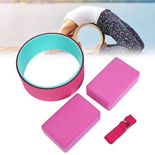 4-teiliges Yoga-Rad, Yoga-Block, Yoga-Stretch-Gurtband, Rückenschmerzen, Stretching, Fitness-Set 4-teiliges Yoga-Rad, Yoga-Block, Yoga-Stretch-Gurtband, Rückenschmerzen, Stretching, Fitness-Set von Masyrt