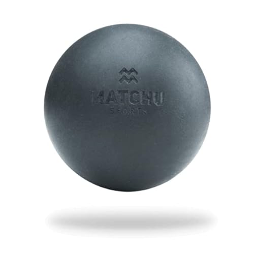 Matchu Sports | Lacrosse-Ball | Faszienball | Massageball | Triggerpunkt-Ball | Lacrosse Ball | Triggerpunkt-Massage | Durchmesser 6cm | Schwartz von Matchu Sports