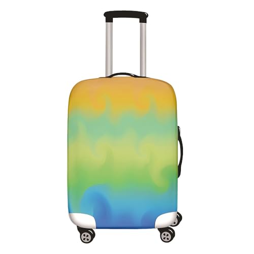 Mateju Elastisch Kofferschutzhülle, Kofferhülle mit Reissverschluss Gepäck Cover Reisekoffer Hülle Trolley Case Schutzhülle Waschbare Staubdichte Kofferbezug (Gradient 2,M) von Mateju