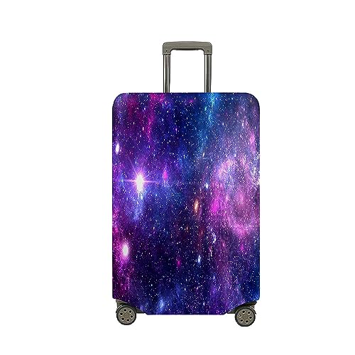 Mateju Kofferschutzhülle Elastisch Kofferhülle 18-32 Zoll, 3D Blauer Himmel Cover Reisekoffer Hülle Trolley Case Schutzhülle Luggage Cover Kofferbezug (Lila,XL) von Mateju