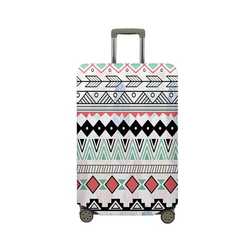 Mateju Kofferschutzhülle Elastisch Kofferhülle 18-32 Zoll, 3D Buntes Böhmen Cover Reisekoffer Hülle Trolley Case Schutzhülle Luggage Cover Kofferbezug (Böhmen 3,M) von Mateju