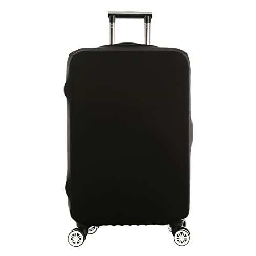 Mateju Kofferschutzhülle Elastisch Kofferhülle 18-32 Zoll, Einfarbig Gepäck Cover Reisekoffer Hülle Trolley Case Schutzhülle Luggage Cover Waschbare Staubdichte Kofferbezug (Schwarz,L) von Mateju