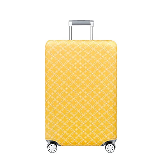 Mateju Kofferschutzhülle Elastisch Kofferhülle 18-32 Zoll, Gepäck Cover Reisekoffer Hülle Trolley, Case Schutzhülle, Luggage Cover Waschbare 3D Staubdichte Kofferbezug (Gelb,S) von Mateju