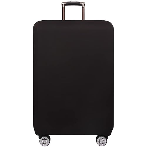 Mateju Kofferschutzhülle Elastisch Kofferhülle 18-32 Zoll, Gepäck Cover Reisekoffer Hülle Trolley Case Schutzhülle Luggage Cover Waschbare Staubdichte Kofferbezug (S,Schwarz) von Mateju