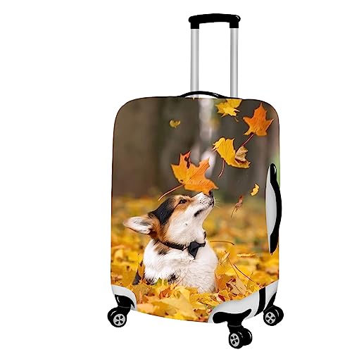 Mateju Kofferschutzhülle Elastisch Kofferhülle 18-32 Zoll, Gepäck Cover Reisekoffer Hülle Trolley Case Schutzhülle Waschbare Luggage Cover Staubdichte Kofferbezug (XL,Einsamer Hund) von Mateju