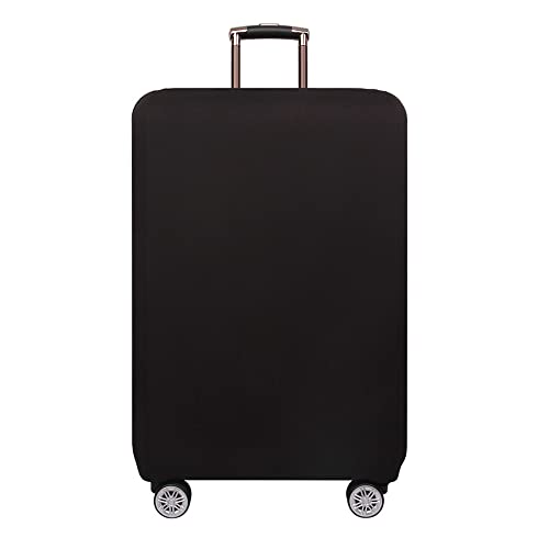 Mateju Kofferschutzhülle Elastisch Kofferhülle Einfarbig 18-32 Zoll, Gepäck Cover Reisekoffer Hülle Trolley Case Schutzhülle Luggage Cover Waschbare Staubdichte Kofferbezug (schwarz,L) von Mateju